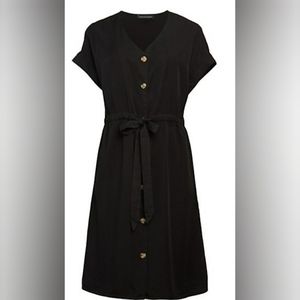 Saks Fifth Avenue Tie-Waist Shirtdress M NWT